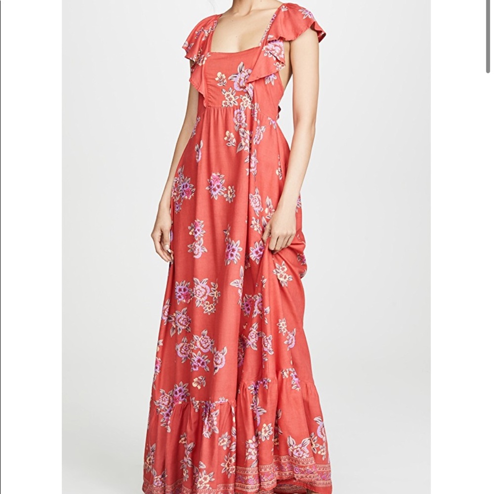 Tiare Hawaii Hula Maxi Floral Print Dress NWT